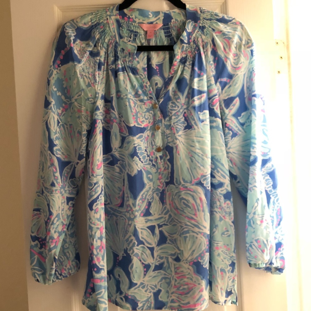 Medium Lilly Pulitzer Elsa Bay Blue Into the Deep
